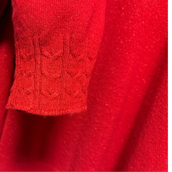 Laura Scott Red Shimmer Cowl Neck Knit Sweater Size 3XL - Picture 10 of 13